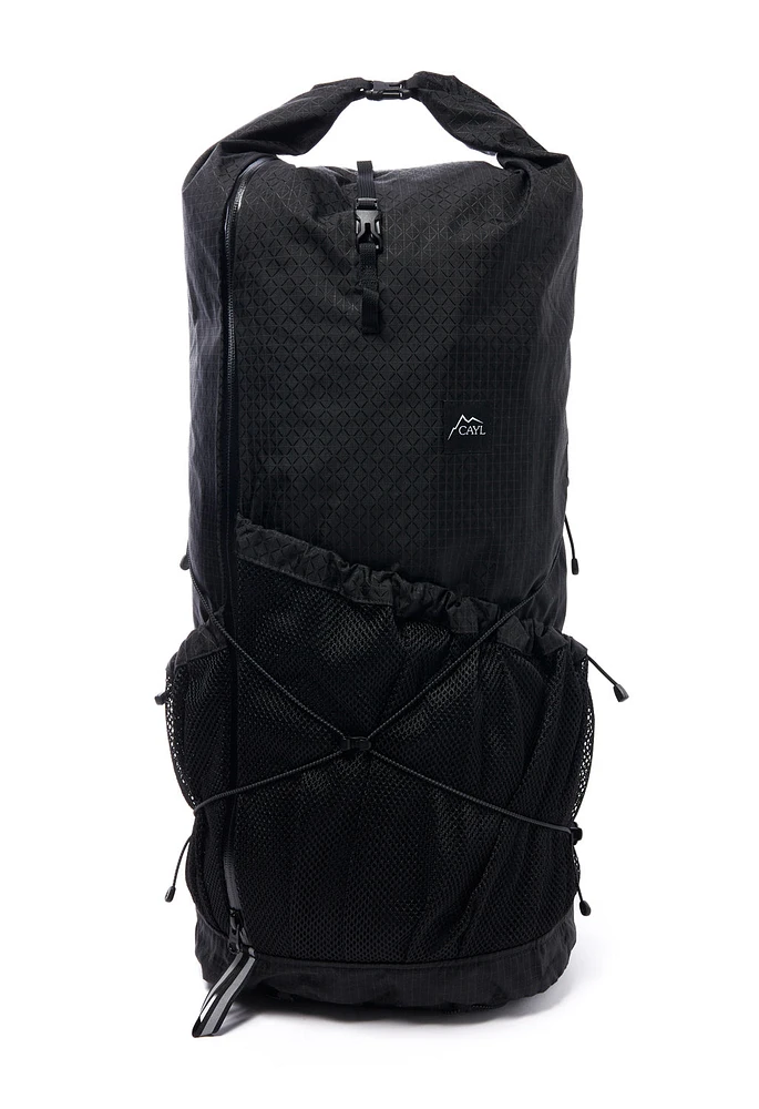 CAYL Mari Roll Top B-Grid Pack - Black | King's Cross