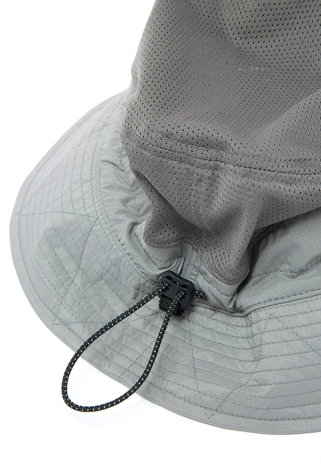 【CAYL】 Stretch Nylon 6panel Cap / Grey stretch nylon mesh cap / grey - CAYL