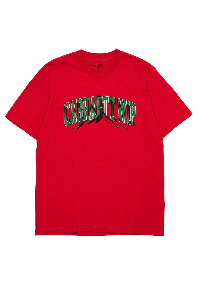 さらに100円引き◆CARHARTT◆S/S MOUNTAIN COLLEGE T-SHIRT Carhartt WIP Men's Mountain College T-Shirt - Cherry