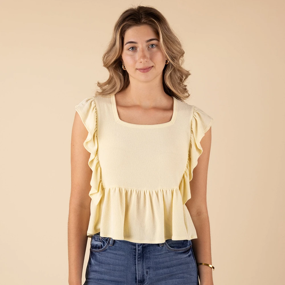 トップス Jolie Mallette  Peplum Camisole ペプラムキャミソール（Peplum Camisole）